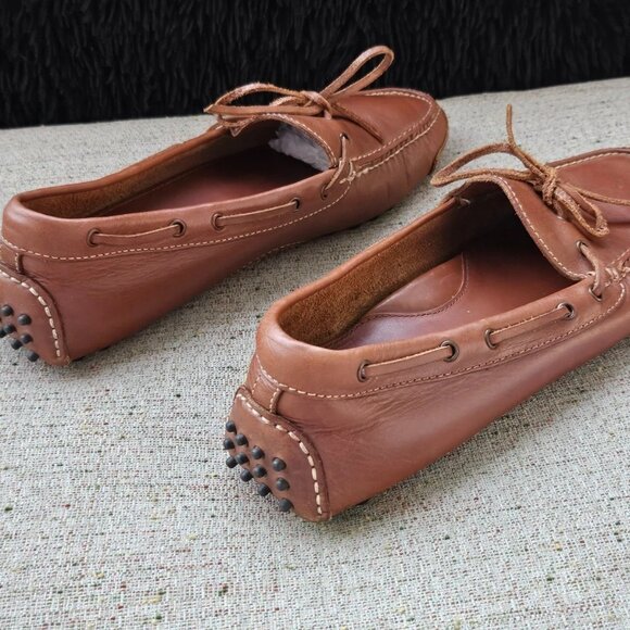 Cole Haan Men Loafer Shoes Slip On Brown Genuine Leather Moccasin Shoes Size 9D - Picture 3 of 10